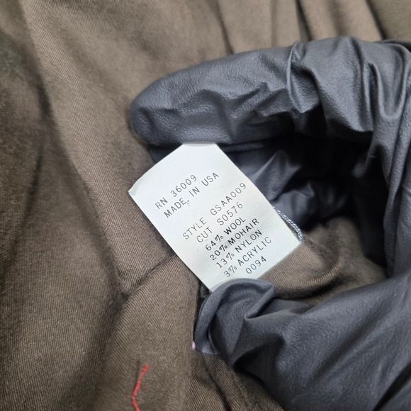 Calvin Klein Women's Tweed Blazer Jacket Brown Wool‎ Blend Made in USA Size M - Picture 5 of 10